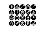 Shoveling and digging tools glyph, an Object Graphic by pikepicture (Thumbnail 1 of 3)