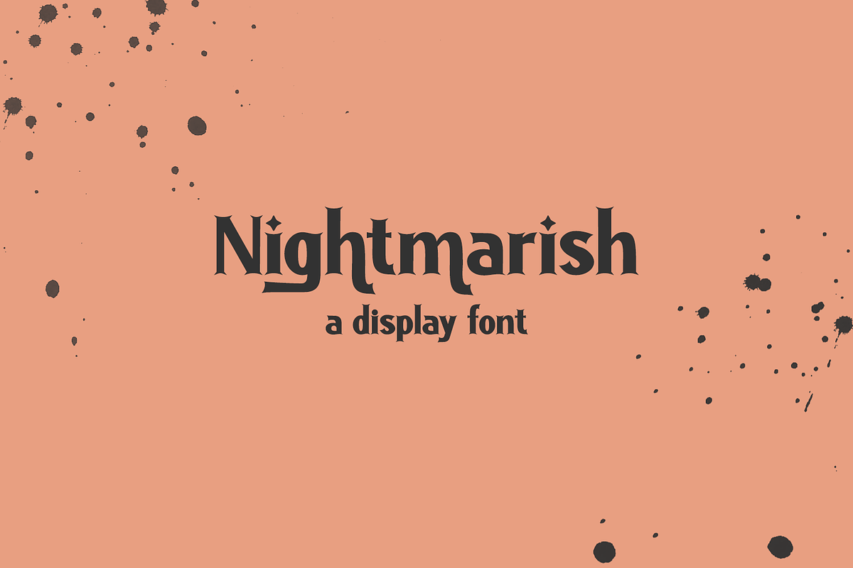 Nightmarish Serif Halloween Font, a Serif Font by Beck McCormick (Photo 1 of 10)