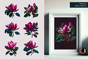 Magnolia pattren design, a Decorative Illustration by Irena Matiash shop (Thumbnail 3 of 6)