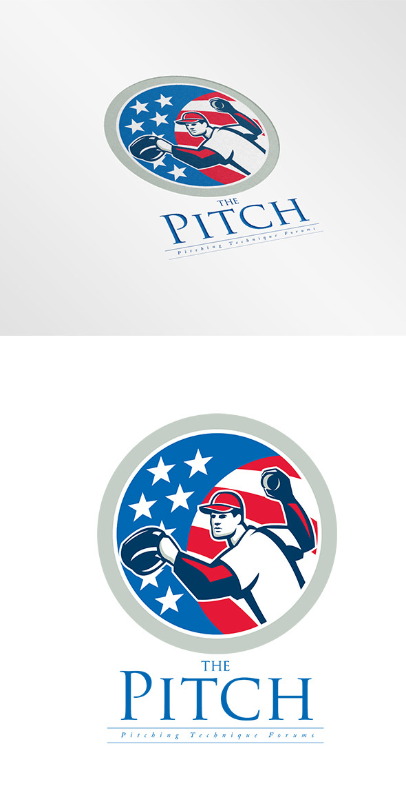 The Pitch Forums Logo by Patrimonio  Creative Market