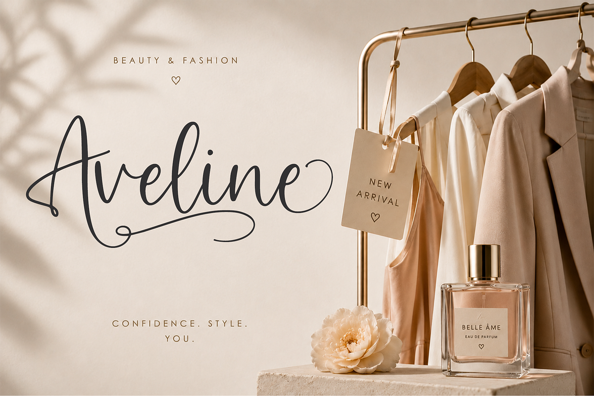 Avelyna – Elegant Handwritten Script, a Script Font by cocodesign (Photo 2 of 9)