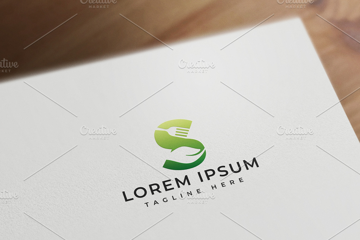 S letter restaurant logo, a Branding & Logo Template by vectplus (Photo 1 of 2)