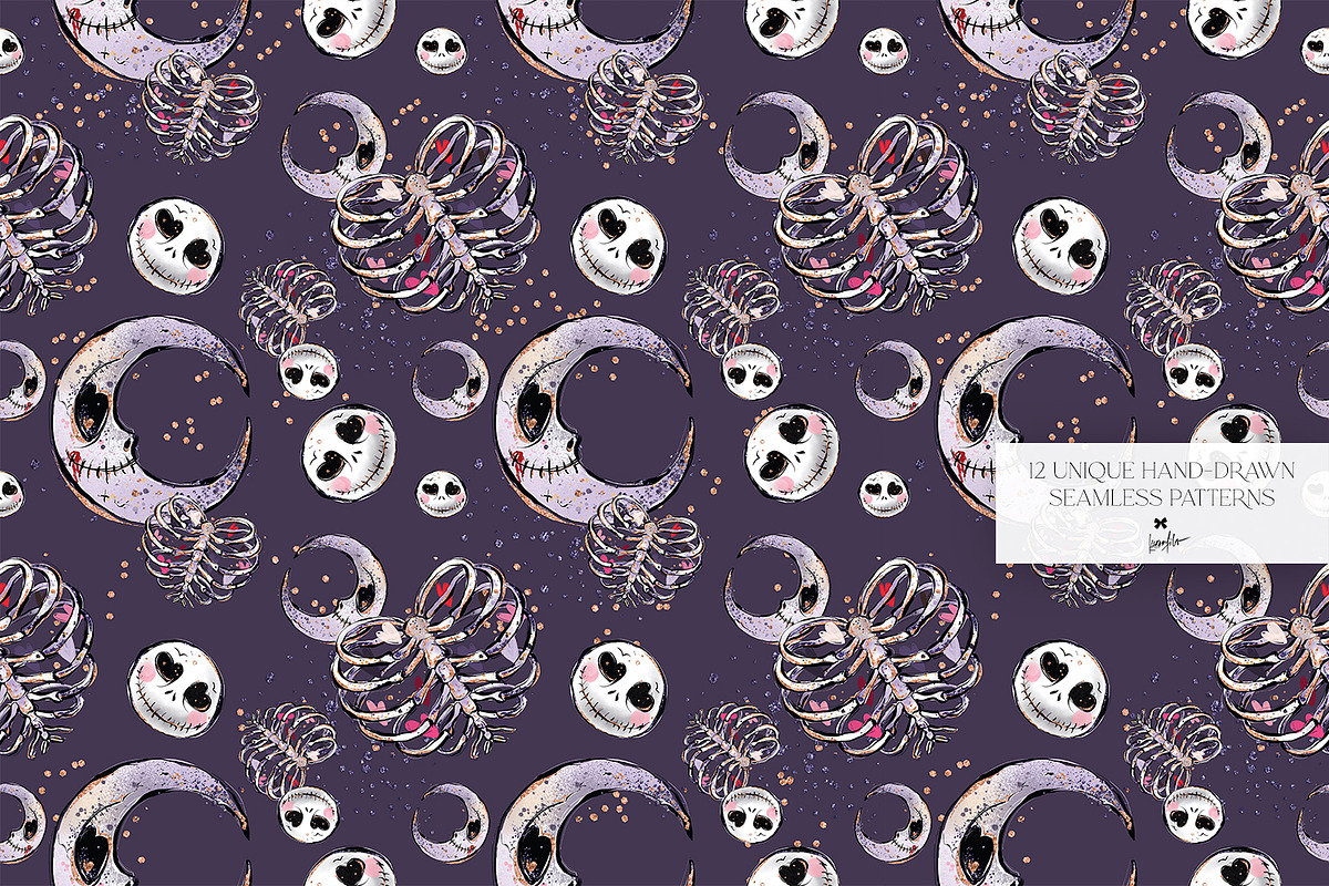 Funny Gothic Valentine Patterns, a Pattern Graphic by KaramfilaS (Photo 11 of 16)