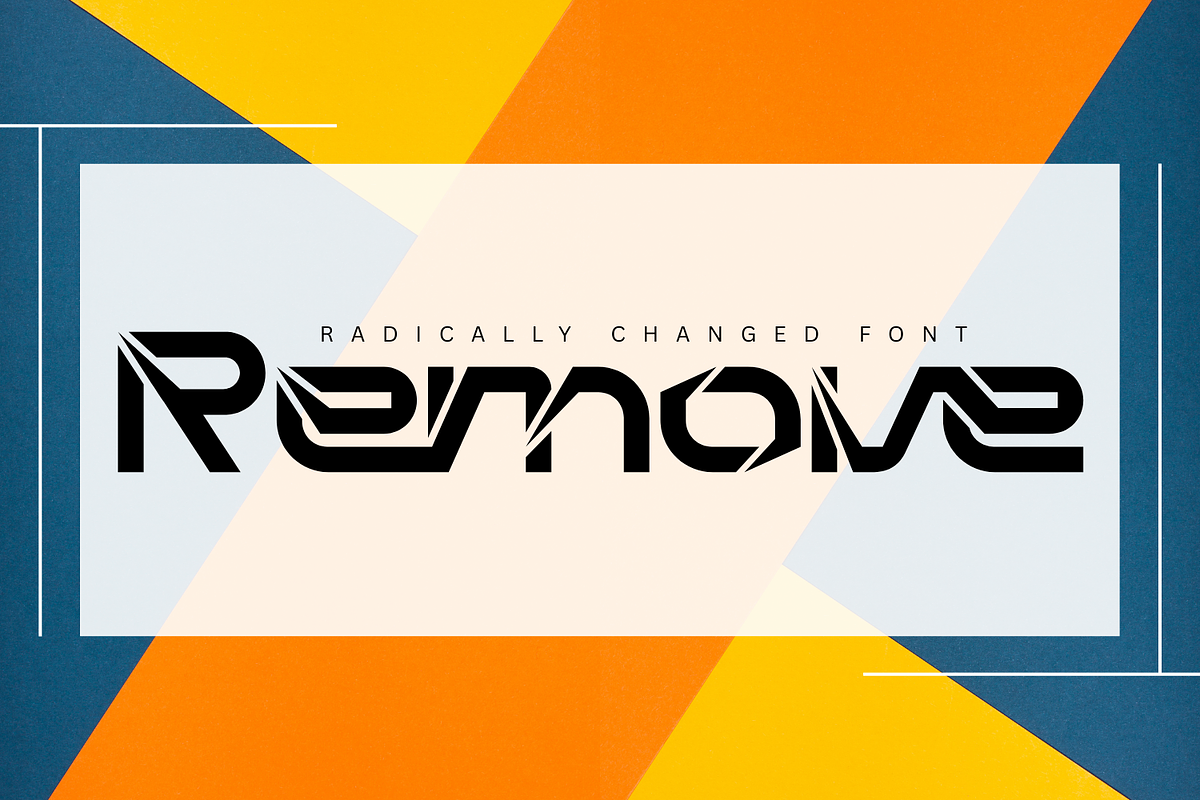 Radically Changed - Futuristic Font, a Sans Serif Font by 177Studio (Photo 5 of 8)