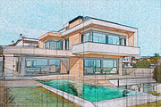 Colored Pencil Photoshop actions, an Action Add-On by 3d_model_tifotizi (Thumbnail 4 of 4)