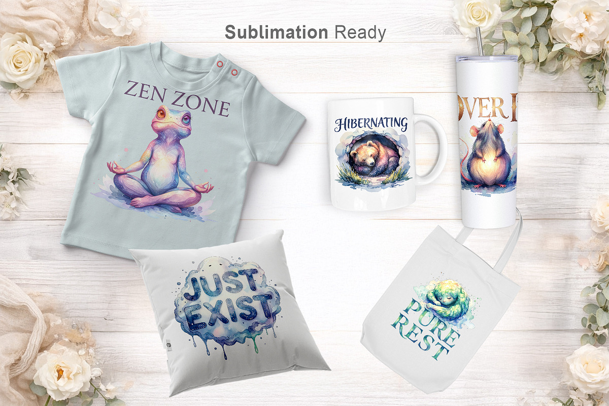 UglyCute Anti-Hustle Sublimation PNG, an Illustration by Artnoy (Photo 6 of 8)
