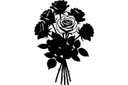 Wedding Flower Bouquet Silhouette, an Object Graphic by Creativeshirt (Thumbnail 17 of 20)