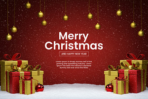 Merry Christmas & Happy New Year PSD