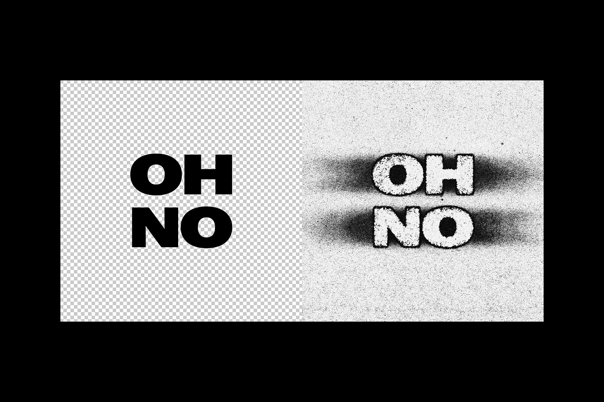 Dirty Text Effect, a Layer Style Add-On by Design Squad