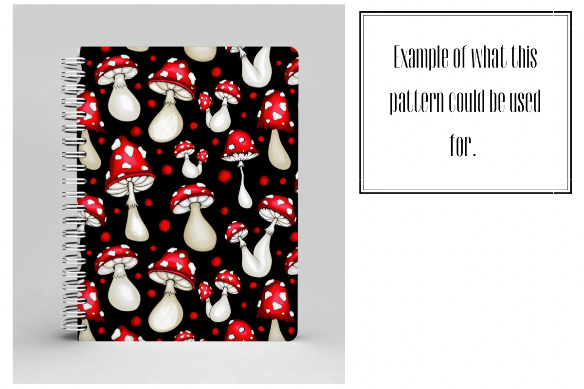 Mushrooms - Seamless Pattern, a Pattern Graphic by MissPerfectKaos (Photo 2 of 4)