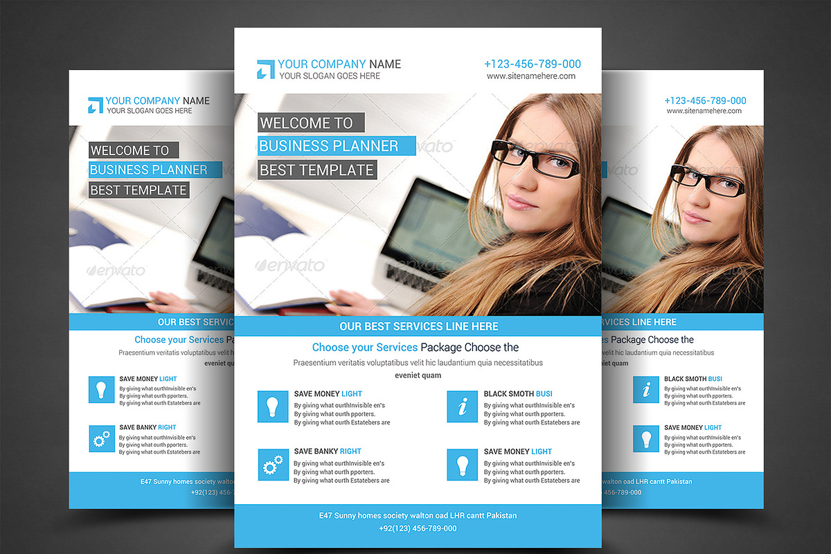 Business Corporate Flyers, a Flyer Template by AfzaalGraphics (Photo 1 of 4)