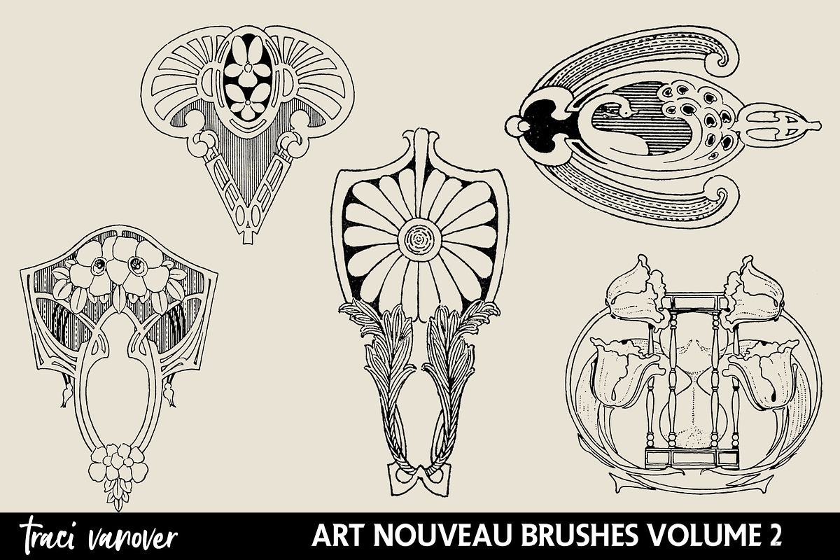 Art Nouveau Frames & Ornaments Vol 2 preview 6