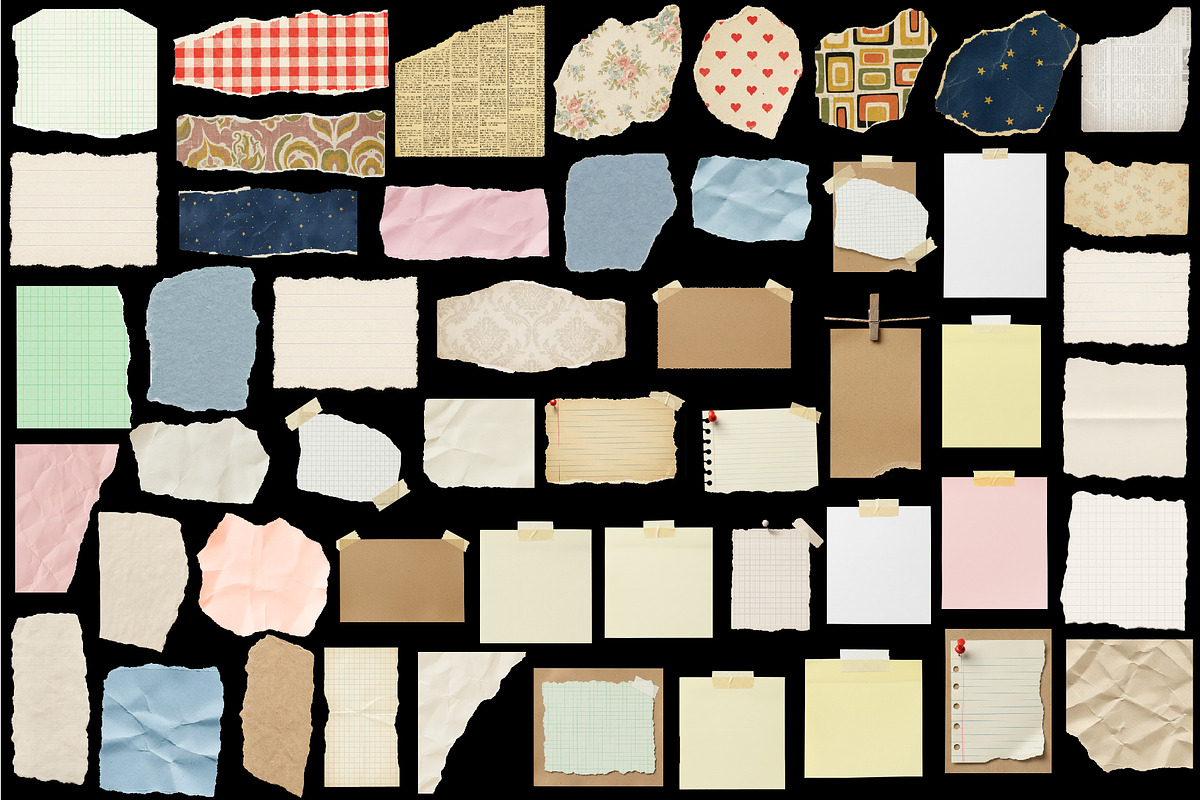 Paper kit Paper cut outs, paper PNG, a Texture Graphic by Chipshpow Graphics (Photo 4 of 6)