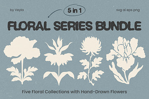 Floral Series Bundle: All 5 in 1, an Object Illustration by Veyla