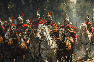 Relentless Ancient rome army, an Object Illustration by Ylivdesign