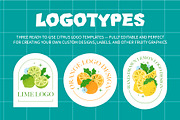 Hand-Drawn Citrus Vector Design Set, a Food Illustration by Lettering_Logo (Thumbnail 9 of 11)