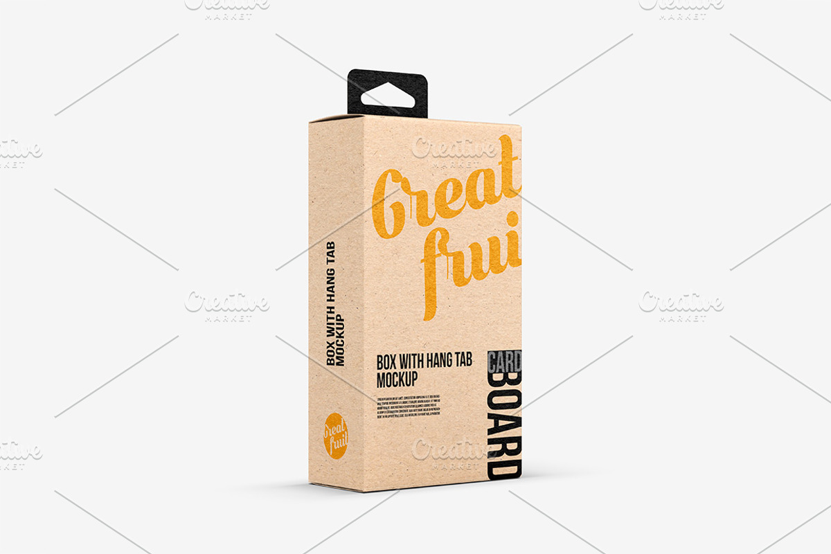 Box with Hang Tab PSD Mockup, a Merchandise Mockup by GreatFruit (Photo 3 of 8)