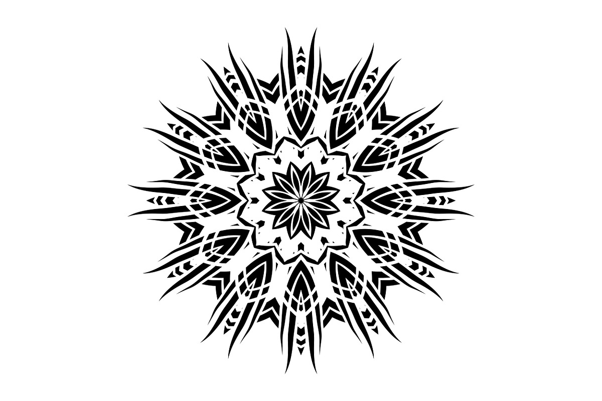 Modern Black and White Mandala Pack, a Decorative Illustration by NJ Himel (Photo 63 of 101)