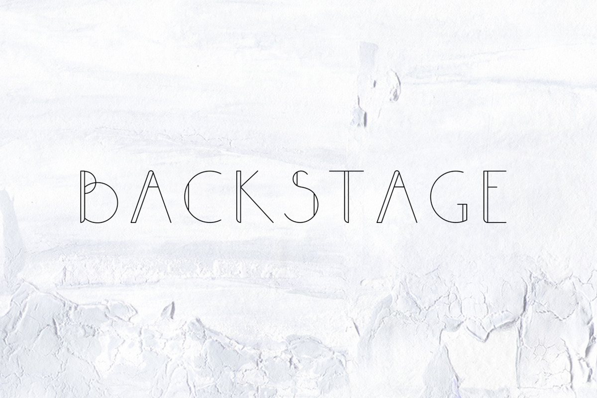 BACKSTAGE Sans Serif Font