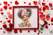 Black History Month Gnome Girl Clipa, an Illustration by RobertsArt (Thumbnail 5 of 6)