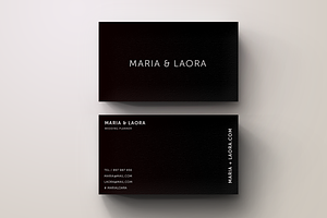 Black & White Modern Business Card