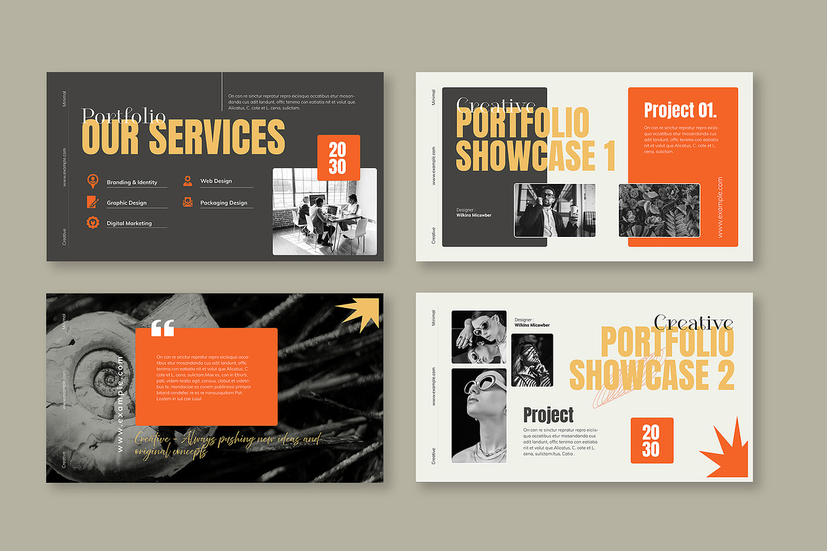 Creative Portfolio Presentation, a Presentation Template by Mighty-Slide (Photo 4 of 5)
