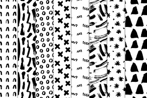 Brush Dots & Strokes Patterns