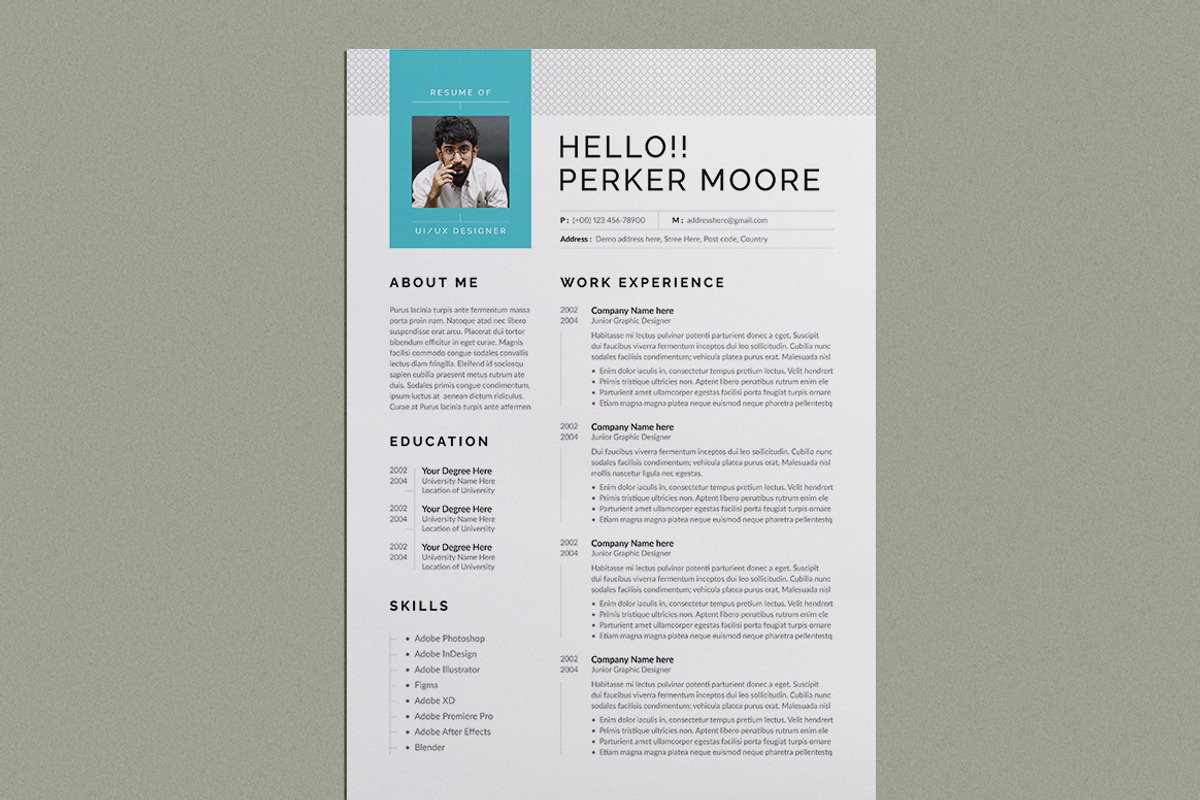 Resume & Cover Letter | Word & EPS, a Resume Template by HiveArts (Photo 3 of 4)