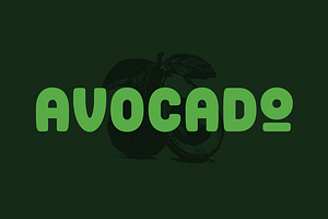 The Avocado Font