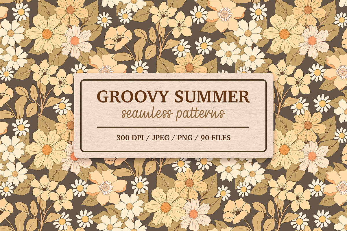 Groovy Summer - patterns collection, a Pattern Graphic by Alina Sh (Photo 1 of 10)