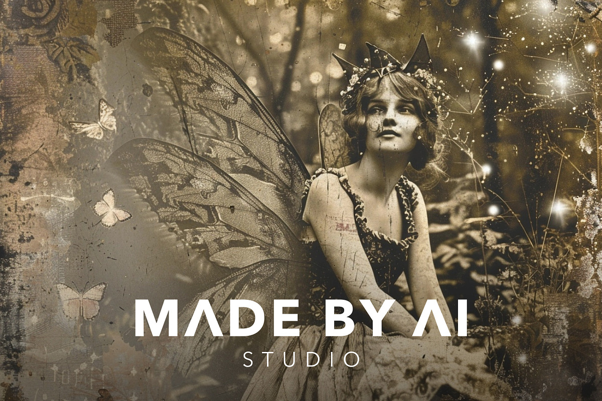50 Vintage Fairy Photo Prompts, an Object Graphic by MadeByAI Studio (Photo 5 of 6)