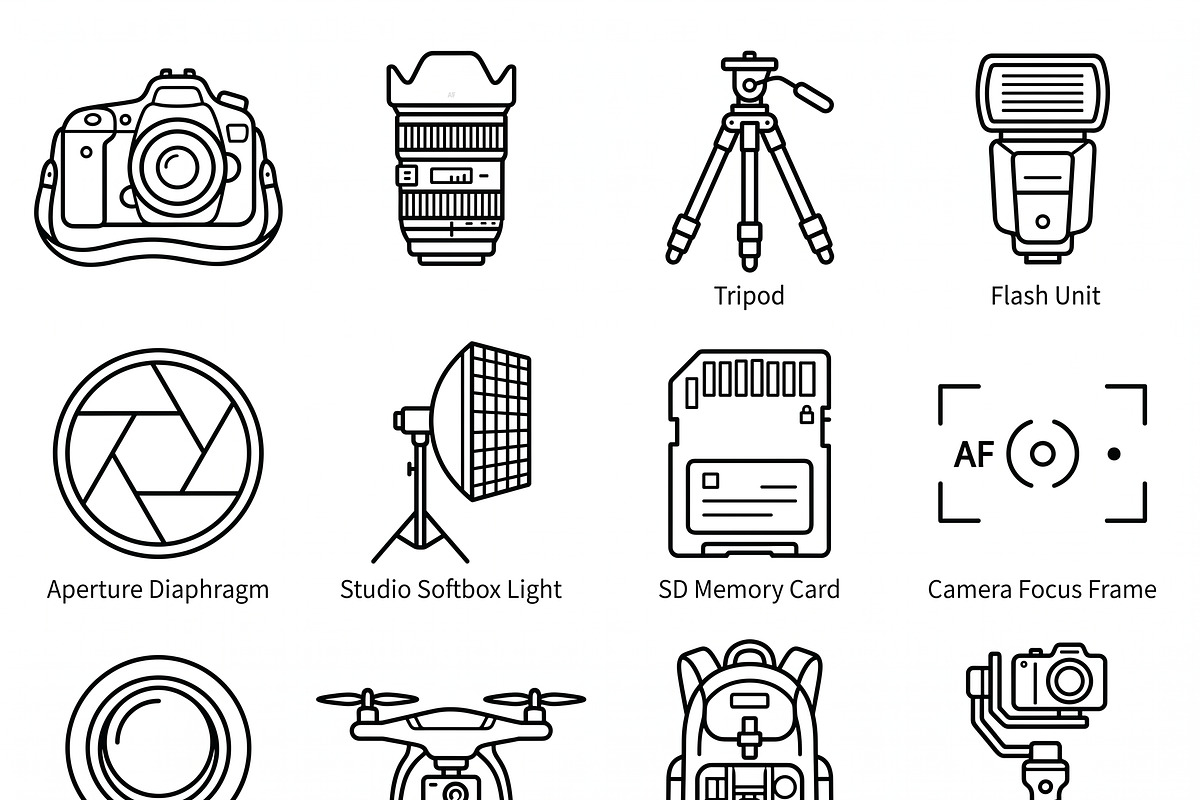 Bundles Tiny Hobby Outline Icons, an Outline Icon by adenpinkstore (Photo 2 of 16)