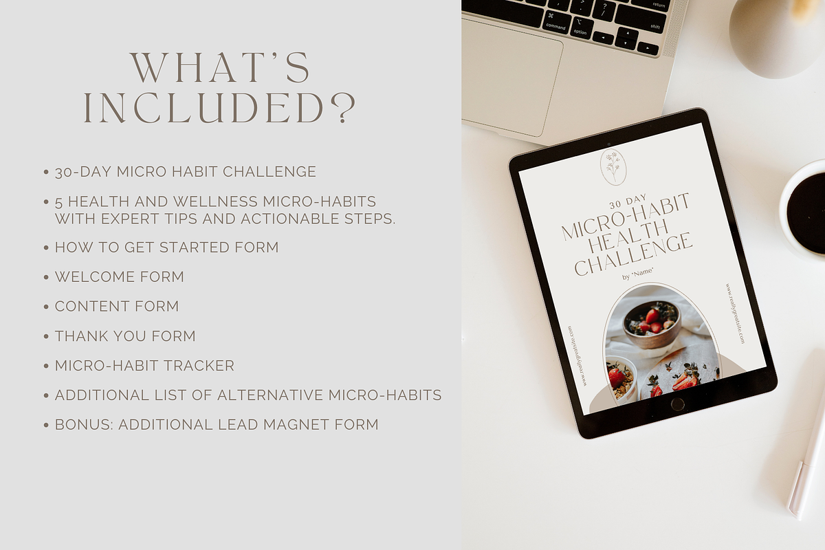 Lead Magnet Coach Workbook, a Templates & Theme by Thrive Nutrition Studio (Photo 2 of 6)