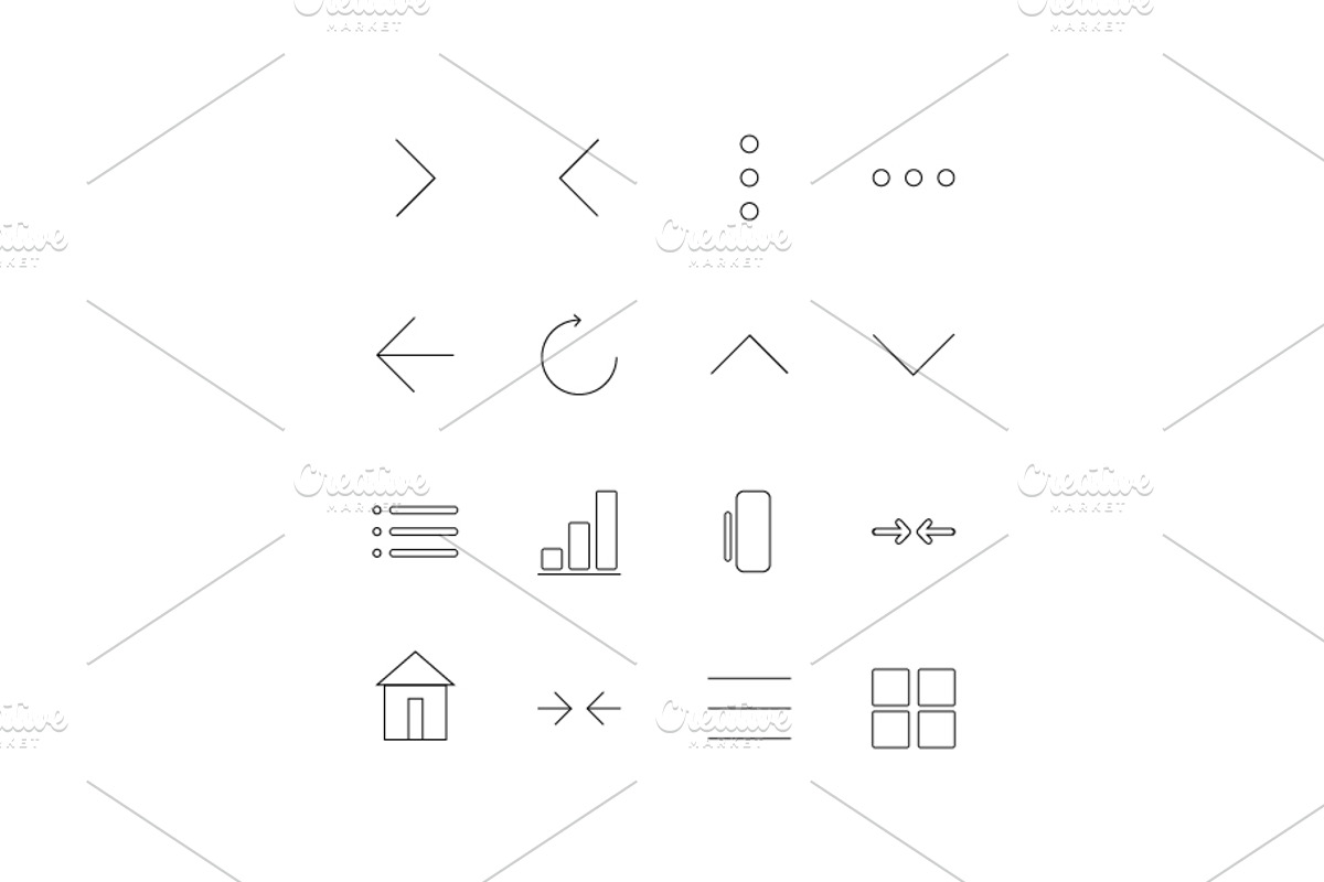 Minimal UI line icons set navigation, a Technology Illustration by Unique Design Team (Photo 2 of 3)