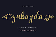 zubayda, a Script Font by mightype (Thumbnail 1 of 5)