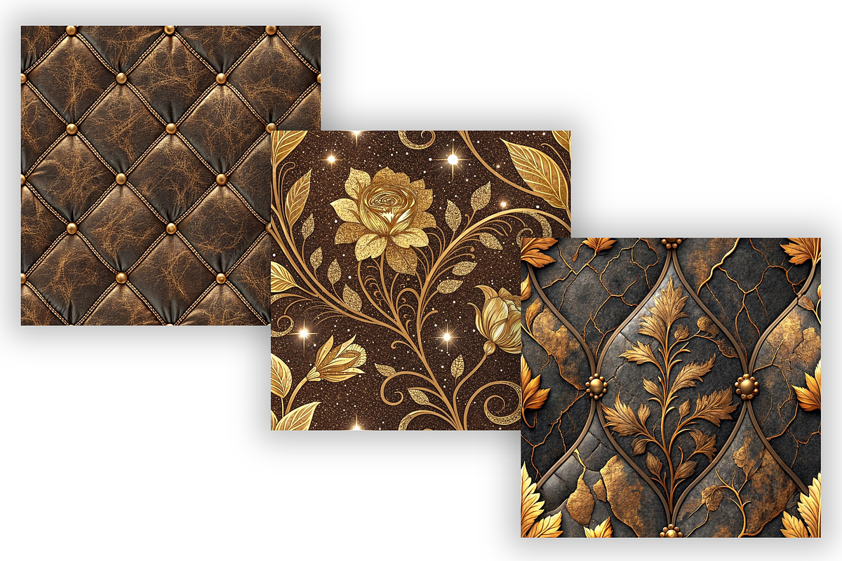 Luxury Bronze Digital Paper Pack, a Pattern Graphic by FloridPrintables (Photo 3 of 8)