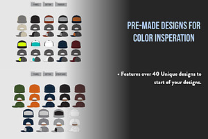 Hat Template - 7 Panel Hat