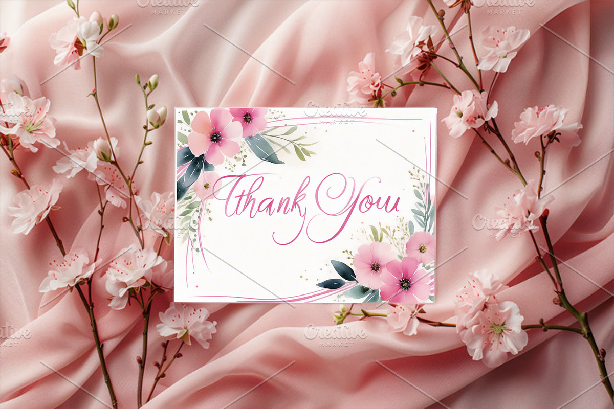 Elegant Floral Thank You Card –7x5, a Card Template by Print Haven (Photo 4 of 5)