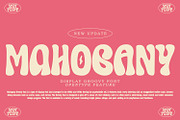 Mahogany - Groovy Font | NEW UPDATE, a Font by HeyFonts (Thumbnail 1 of 19)