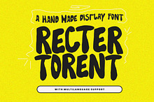 Recter Torent Handmade Display Font