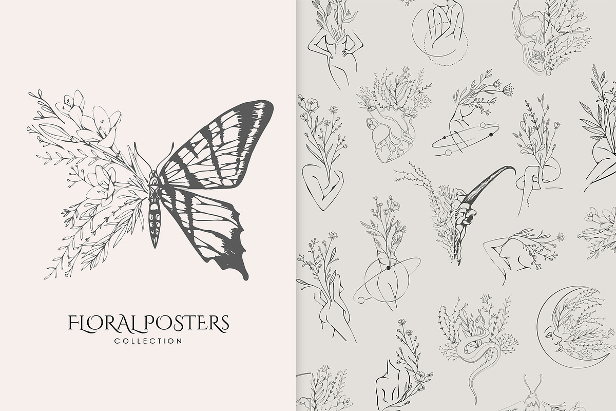 Botanical posters, a Decorative Illustration by Merfin (Photo 1 of 7)