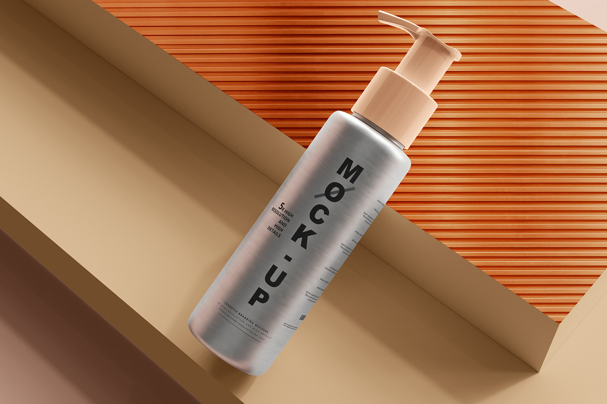 Aluminum Cosmetic Mockup Bundle, a Cups & Container Mockup by pmvch (Photo 83 of 206)