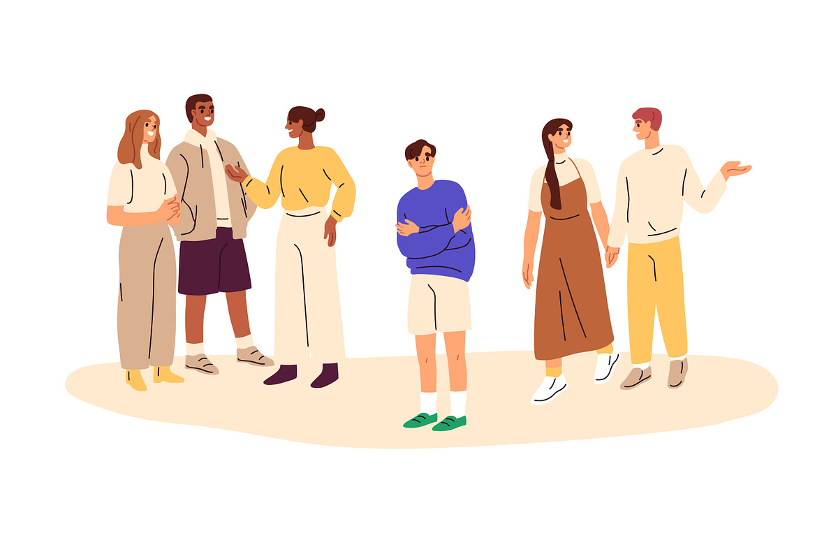 People with phobias & fears concept, a Person Illustration by Good Studio (Photo 5 of 14)