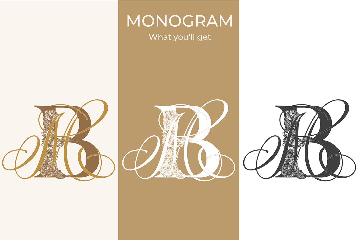 MB BM Wedding Monogram Logo, a Branding & Logo Template by LogoAV (Photo 3 of 6)