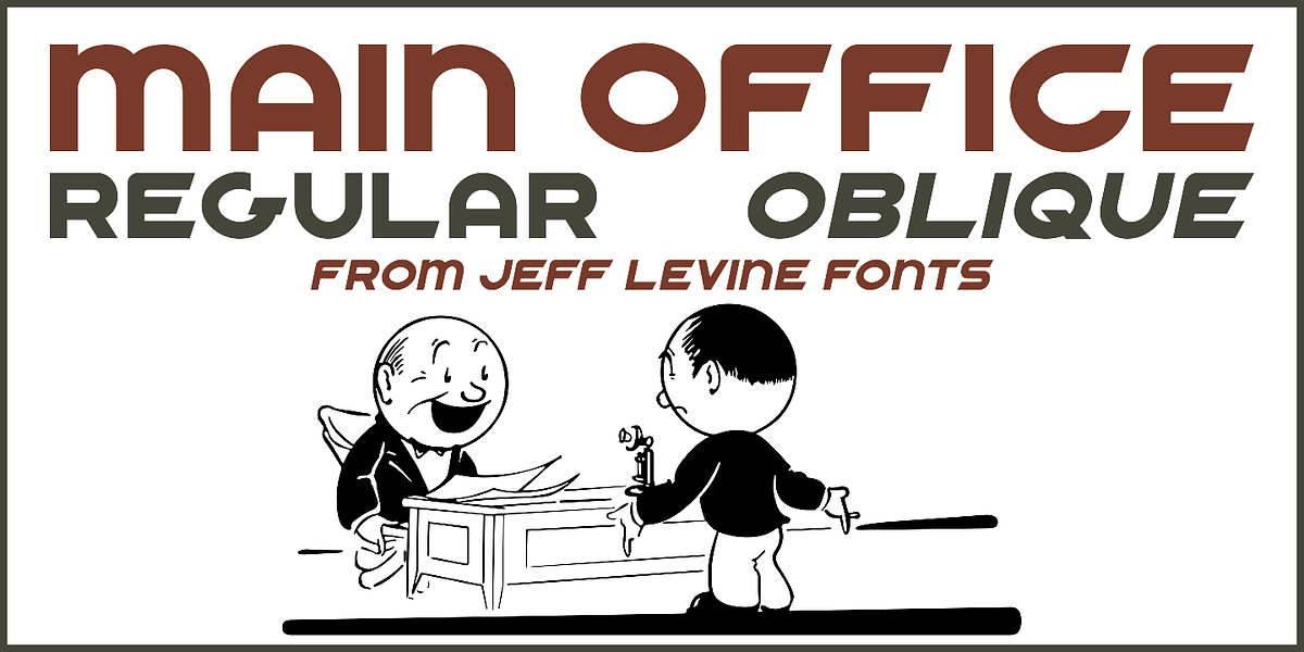 Main Office JNL, a Sans Serif Font by Jeff Levine Fonts (Photo 1 of 5)