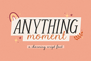 Anything Moment Charming Script Font, a Script Font by Allouse Studio (Thumbnail 1 of 10)