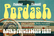 Popdash Retro Psychedelic Font, a Font by PutraCetol Studio (Thumbnail 1 of 5)