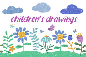 children's drawings, a Decorative Illustration by made by Tanya