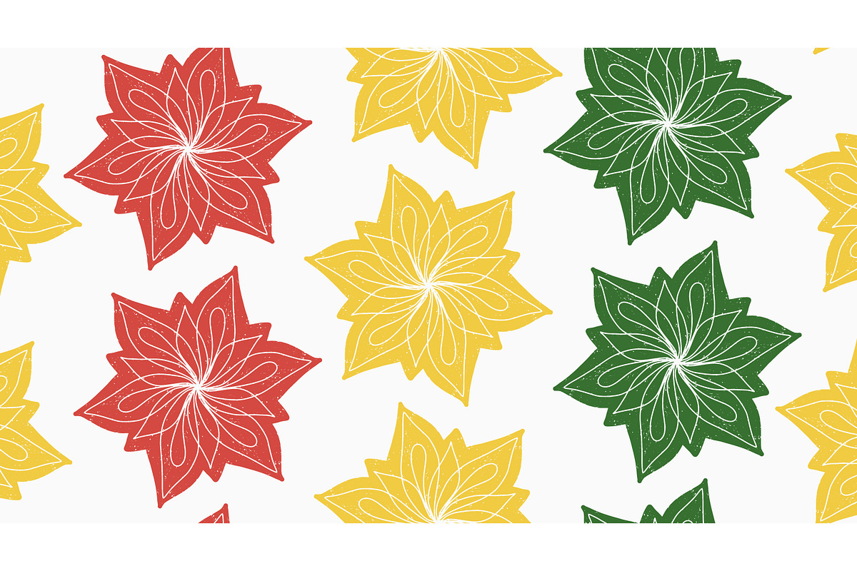 Bold Floral Mandala Seamless Vector, a Pattern Graphic by NayaChu (Photo 3 of 11)