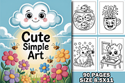 Adorable Simple Art Coloring Book, an Animal Illustration by Design Home (Thumbnail 1 of 6)